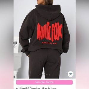 White fox hoodie